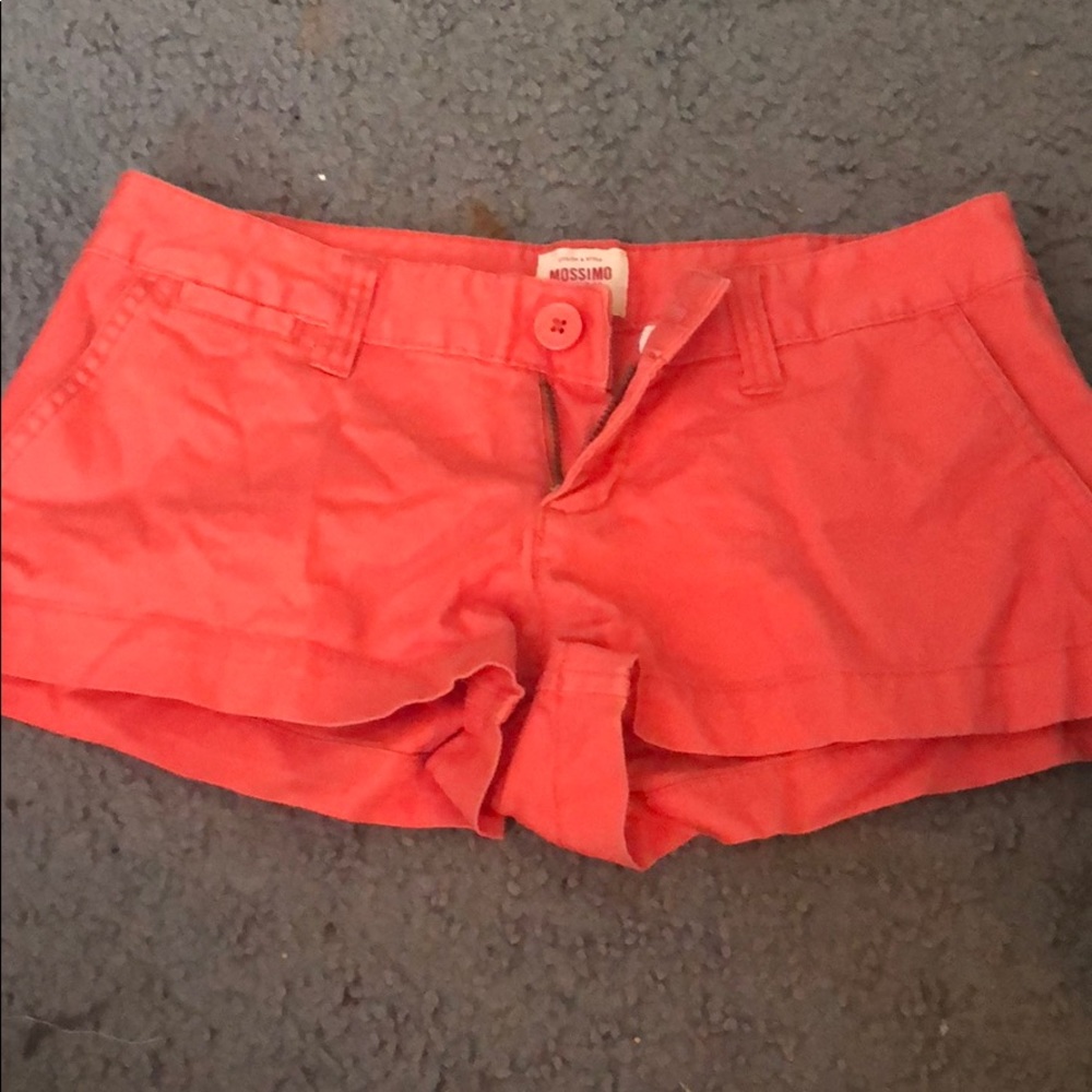 Bright salmon kaki shorts